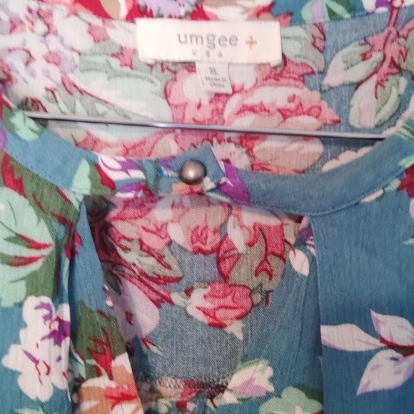 Umgee + Dress Tunic XL Floral - Picture 9 of 11